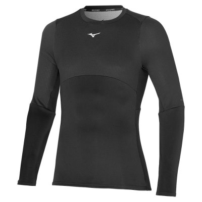 Manga Larga Mizuno Breath Thermo Long Sleeve Hombre - Negros - Chile M256UYNBOQ